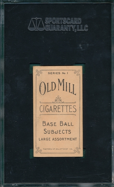 1910 T210-1 Jones Old Mill Cigarettes SGC 60