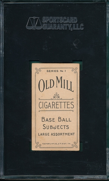 1910 T210-1 McLeod Old Mill Cigarettes SGC 60