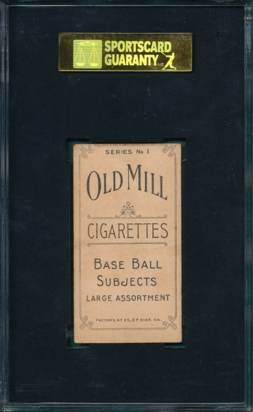 1910 T210-1 Toren Old Mill Cigarettes SGC 60