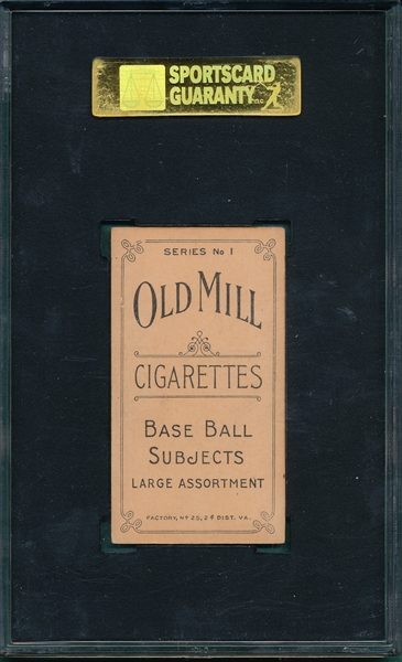 1910 T210-1 Lawrence Old Mill Cigarettes SGC 60