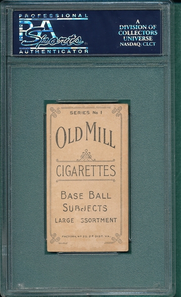 1910 T210-1 Wells Old Mill Cigarettes PSA 3