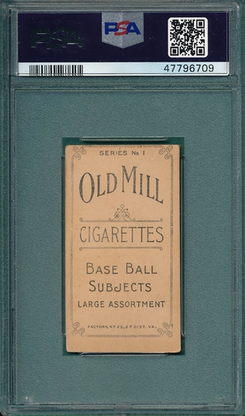 1910 T210-1 Lee, Macon, Old Mill Cigarettes PSA 3