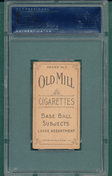 1910 T210-1 Smith Old Mill Cigarettes PSA 4