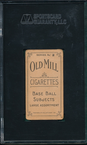 1910 T210-2 Peterson Old Mill Cigarettes SGC 10