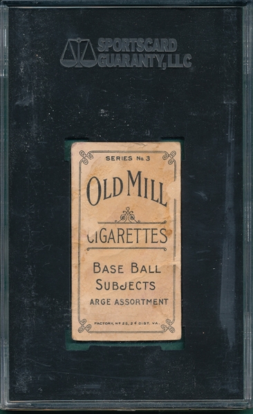 1910 T210-3 Harbison Old Mill Cigarettes SGC 10