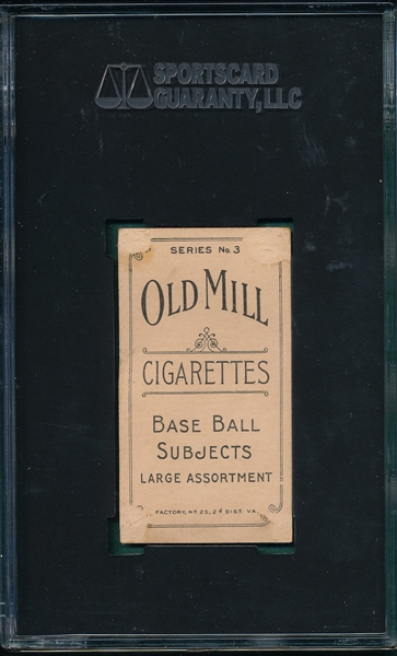 1910 T210-3 Woodburn Old Mill Cigarettes SGC 10