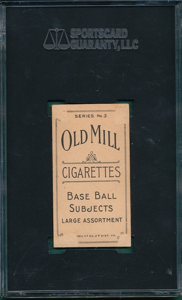 1910 T210-3 Ogle Old Mill Cigarettes SGC 10