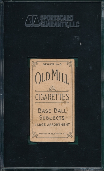 1910 T210-3 Ens Old Mill Cigarettes SGC 10