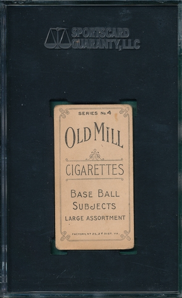 1910 T210-4 Kuehn Old Mill Cigarettes SGC 40