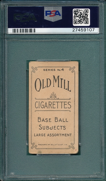 1910 T210-4 Johnson Old Mill Cigarettes PSA 2.5