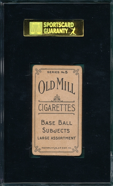 1910 T210-5 Hammersley Old Mill Cigarettes SGC 20