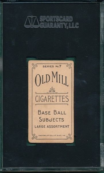 1910 T210-7 Biel Old Mill Cigarettes SGC 35