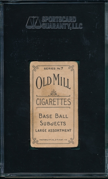 1910 T210-7 Hart Old Mill Cigarettes SGC 30