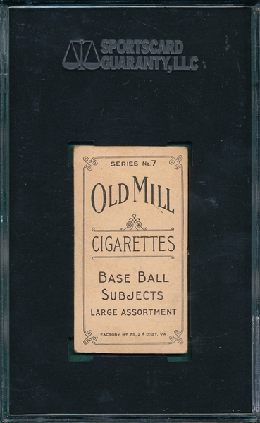 1910 T210-7 Forgue Old Mill Cigarettes SGC 35