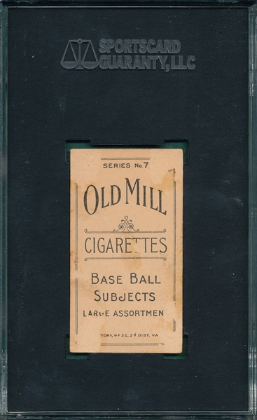 1910 T210-7 Stoehr Old Mill Cigarettes SGC 10