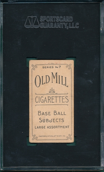 1910 T210-7 Luyster Old Mill Cigarettes SGC 30