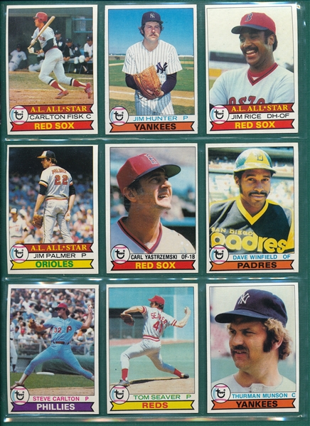 1979 Topps Baseball Complete Set (726) W/ Ozzie Smith, Rookie