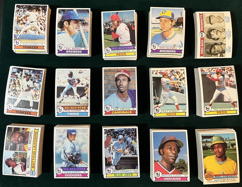 1979 Topps Baseball Complete Set (726) W/ Ozzie Smith, Rookie