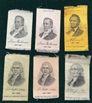 1910 S77 Mogul Cigarettes Silks U.S. Presidents, Lot of (13) W/ Lincoln & Washington