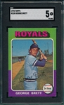 1975 Topps #228 George Brett SGC 5 *Rookie*