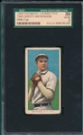 1909-1911 T206 Christy Mathewson, White Cap, Piedmont Cigarettes, SGC 30 *Stamped Back*