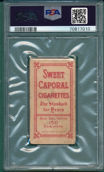 1909-1911 T206 Shipke Sweet Caporal Cigarettes PSA 2.5 *Factory 25*