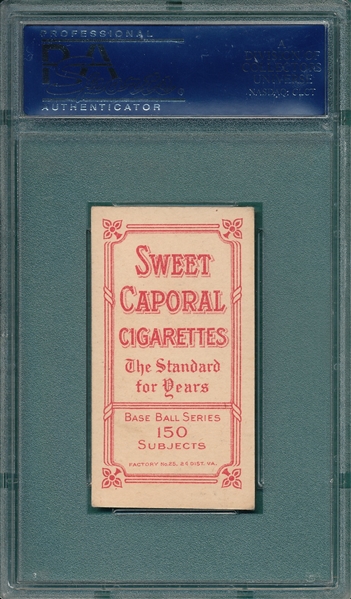 1909-1911 T206 Delehanty, Washington, Sweet Caporal Cigarettes PSA 4 *Factory 25*