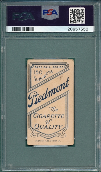 1909-1911 T206 Conroy, Fielding, Piedmont Cigarettes PSA 3.5