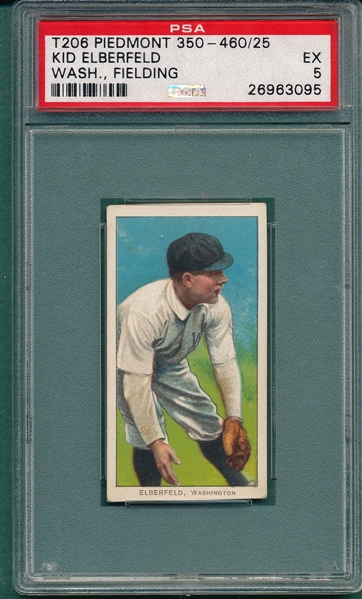 1909-1911 T206 Elberfeld, Fielding, Piedmont Cigarettes PSA 5