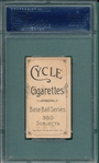 1909-1911 T206 Cravath Cycle Cigarettes PSA 5