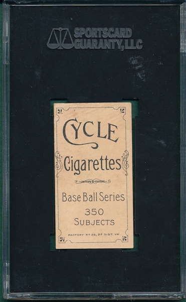 1909-1911 T206 Unglaub Cycle Cigarettes SGC 70