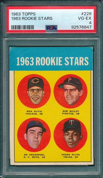 1963 Topps #226 Tony Oliva PSA 4 *Rookie*