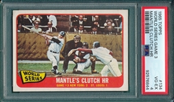 1965 Topps #134 WS Game #3 W/ Mantle PSA 4