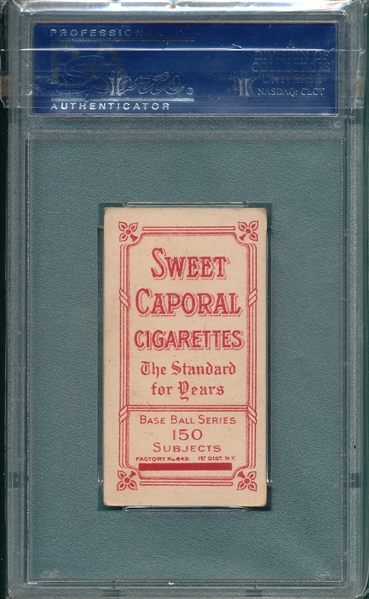 1909-1911 T206 Marquard, Hands At Thighs, Sweet Caporal Cigarettes PSA 5