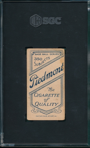 1909-1911 T206 Malarkey Piedmont Cigarettes SGC 2.5