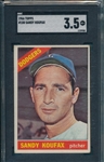 1966 Topps #100 Sandy Koufax SGC 3.5