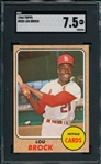 1968 Topps #520 Lou Brock SGC 7.5