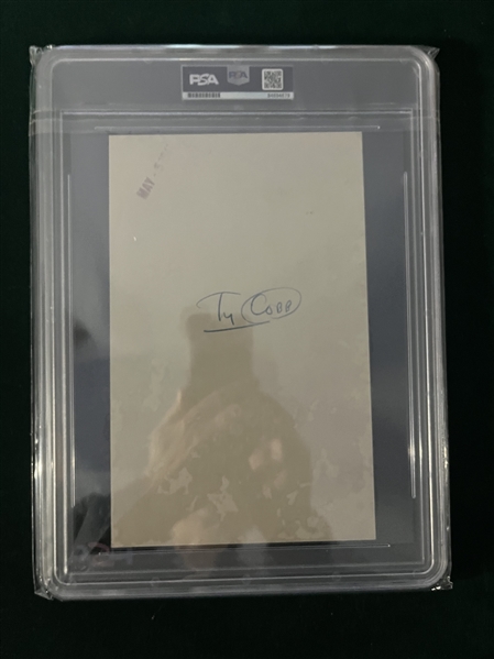 Ty Cobb Wire Photo PSA Authentic