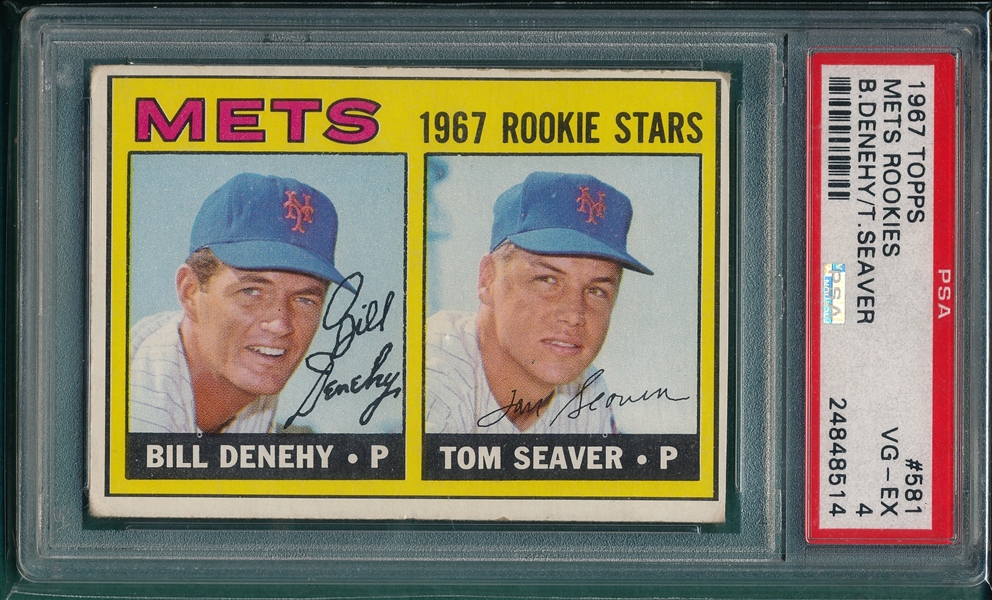 1967 Topps #581 Tom Seaver PSA 4 *Rookie*