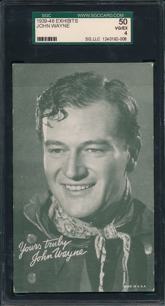 1939-46 Exhibits John Wayne SGC 50 