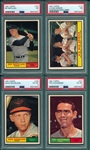 1961 Topps Lot of (4) W/ #128 Repulski, PSA 