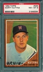 1962 Topps #566 Marty Kutyna PSA 8