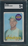 1969 Topps #260 Reggie Jackson SGC 5 *Rookie*