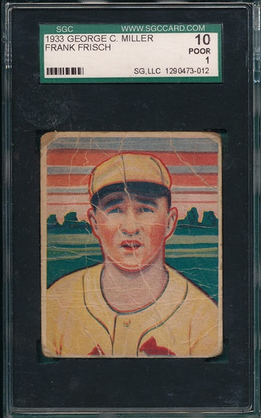 1933 George C. Miller Frisch SGC 10