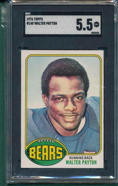 1976 Topps #148 Walter Payton SGC 5.5 *Rookie*