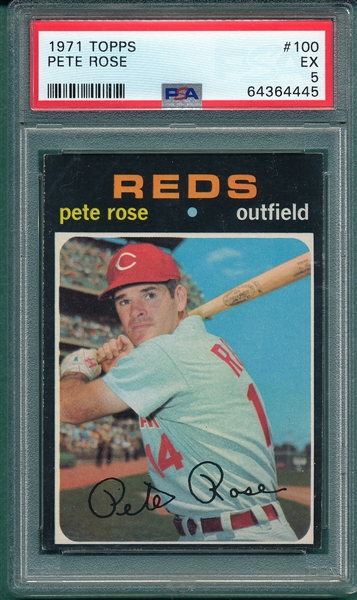 1971 Topps #100 Pete Rose PSA 5