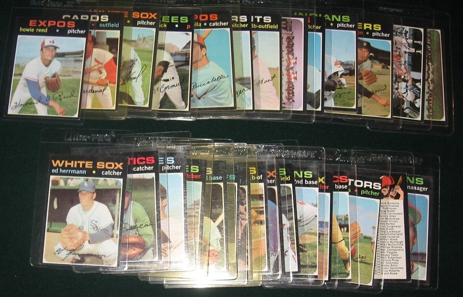 1971 Topps Lot of (67) W/ Blyleven, Rookie