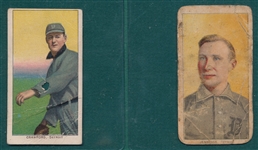 1909-1911 T206 Crawford, Throwing & Jennings, Portrait, Lot of (2)