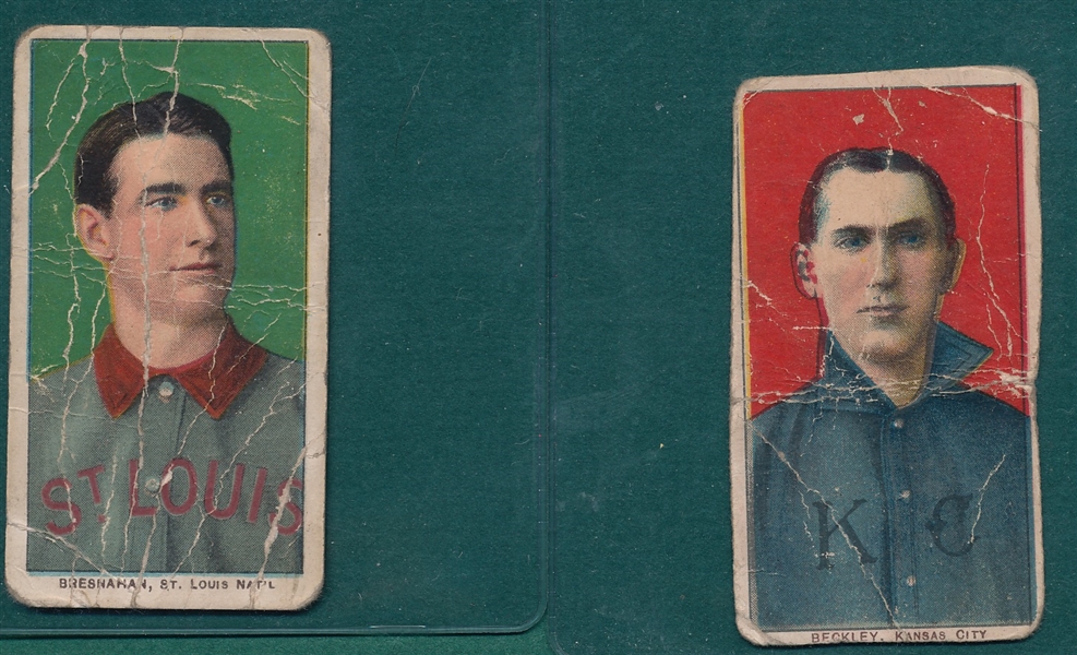 1909-1911 T206 Beckley & Bresnahan, Portrait, Lot of (2)