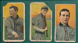 1909-1911 T206 Chance, M. Brown and Evers, Lot of (3)